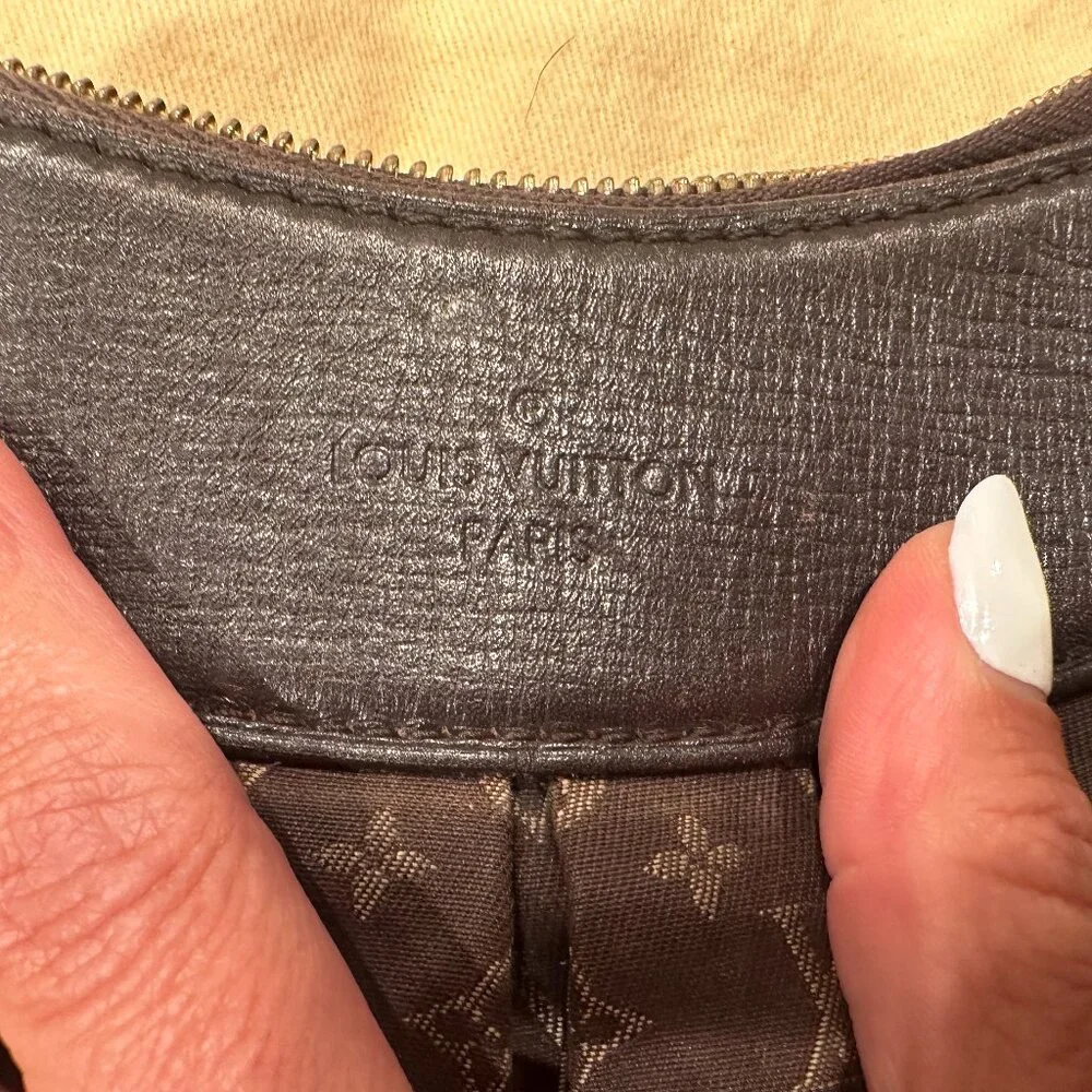 Louis Vuitton Hobo Croissant Moon Sling Bag - Brown Monogram Logo Cross Body - Picture 3 of 10